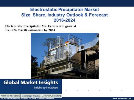 © 2016 Global Market Insights, Inc. USA. All Rights Reserved  Electrostatic Precipitator Market Size, Share, Industry Outlook & Forecast.