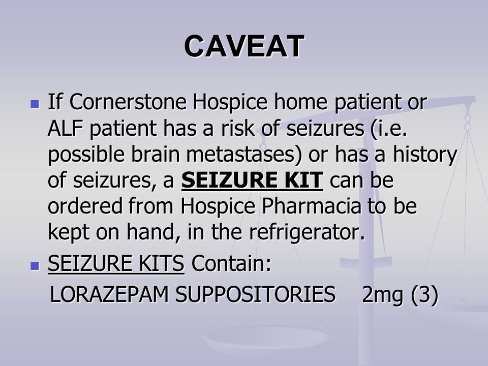 what is lorazepam used for in hospice