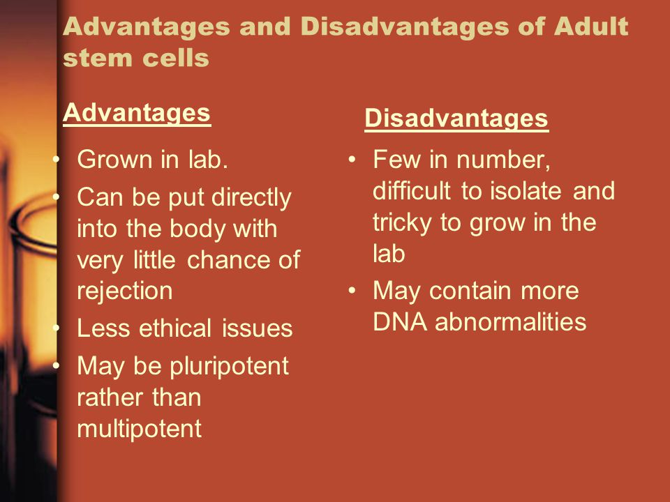 Adult Stem Cell Advantages 112