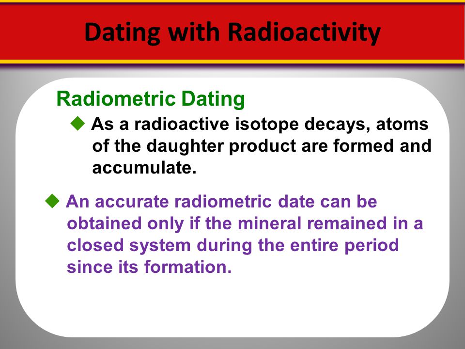Radiometric Age Dating Accuracy