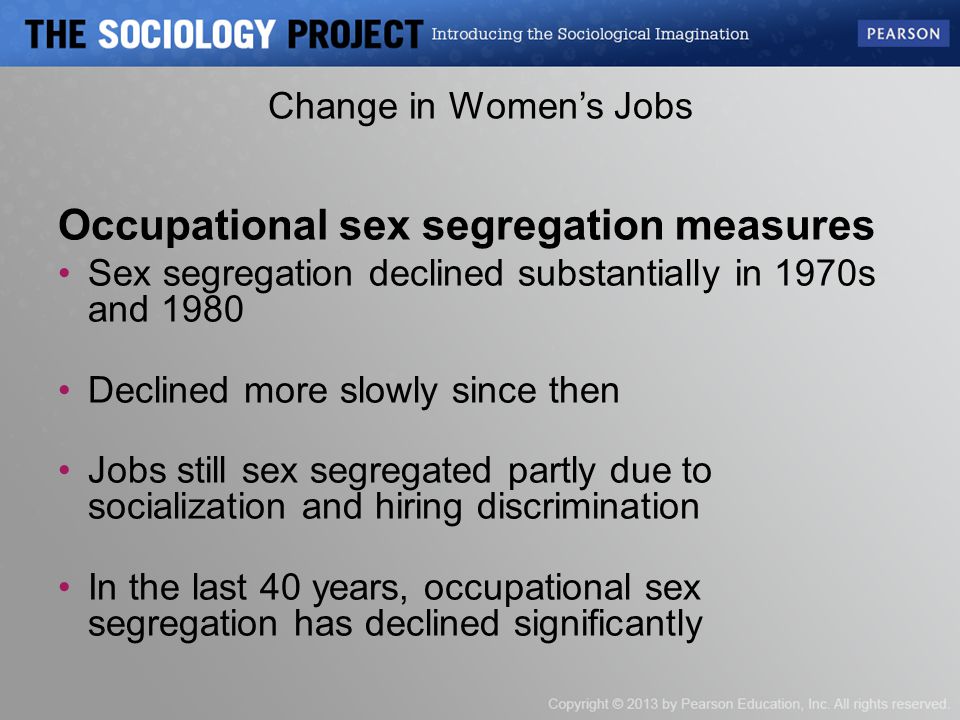 Occupational Sex Segregation 47