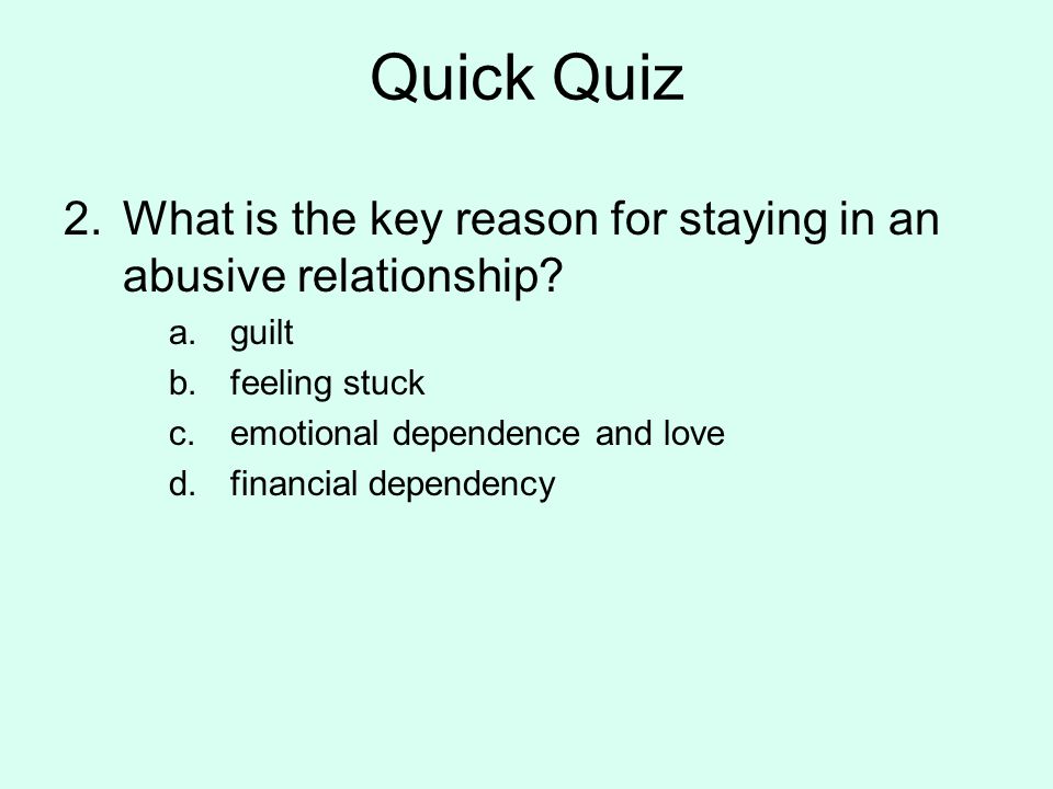 controlling relationship test