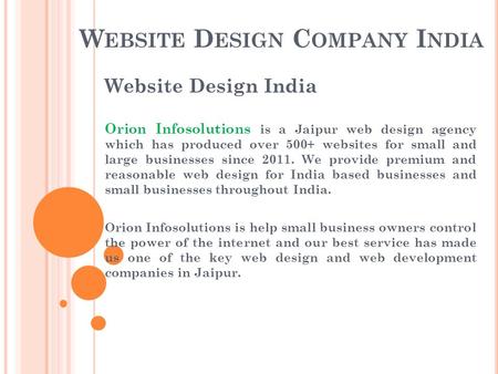 Web & Mobile App Development Company India