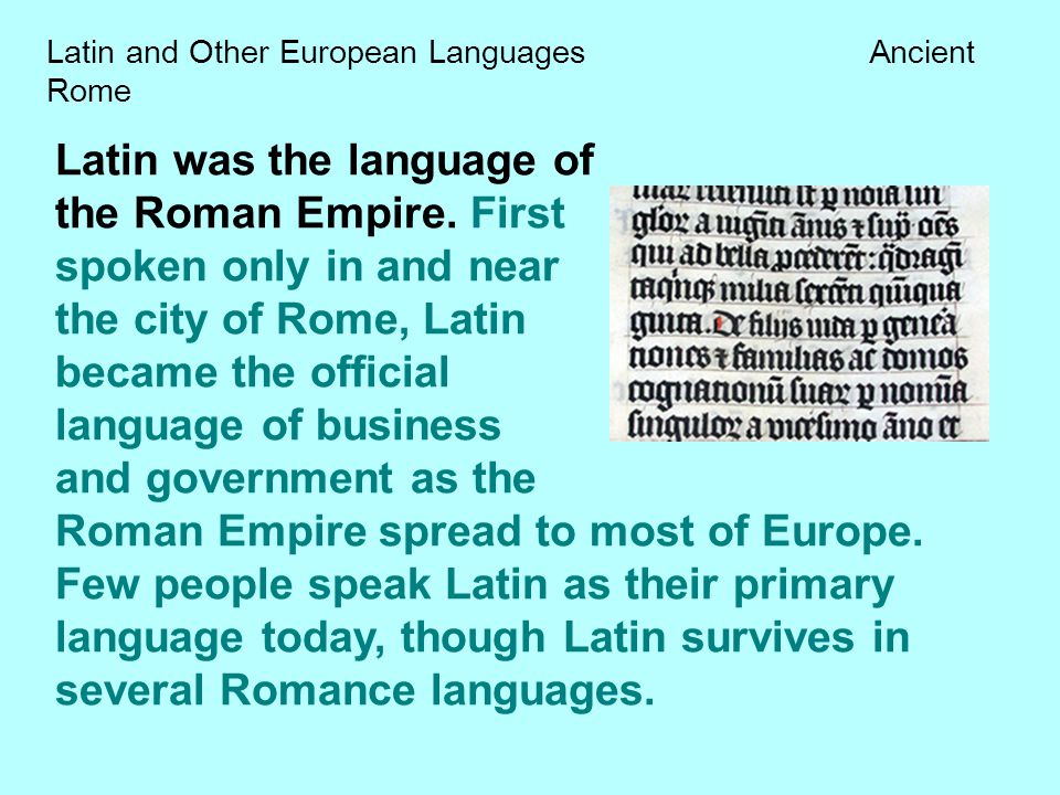 Language To Latin 10