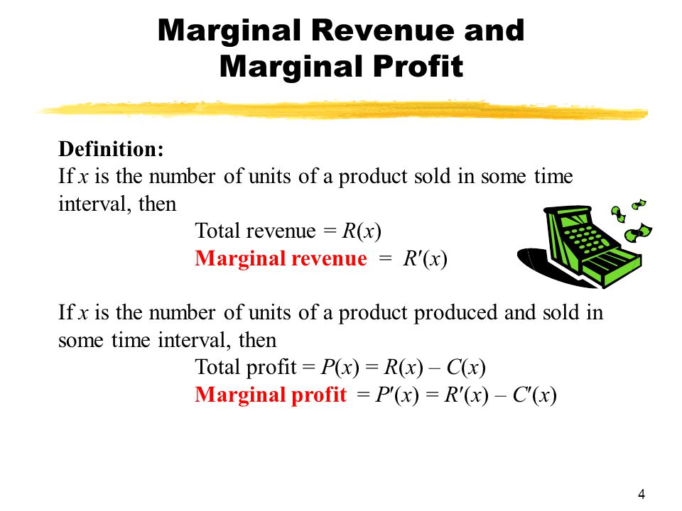 Marginal Cost And Total Profits