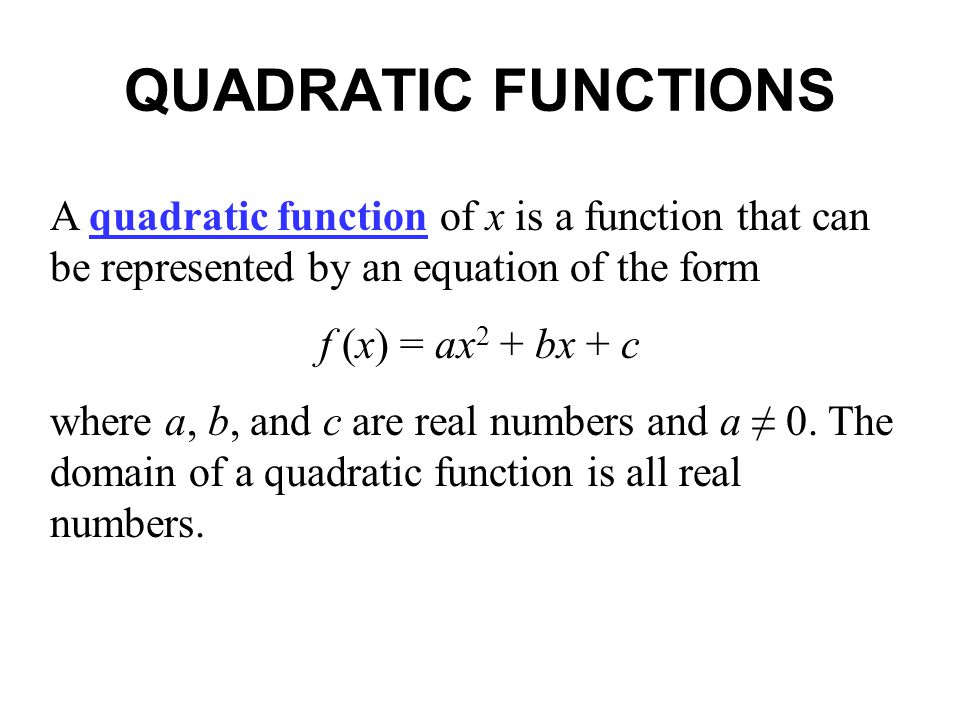 Image result for quadratic functions properties