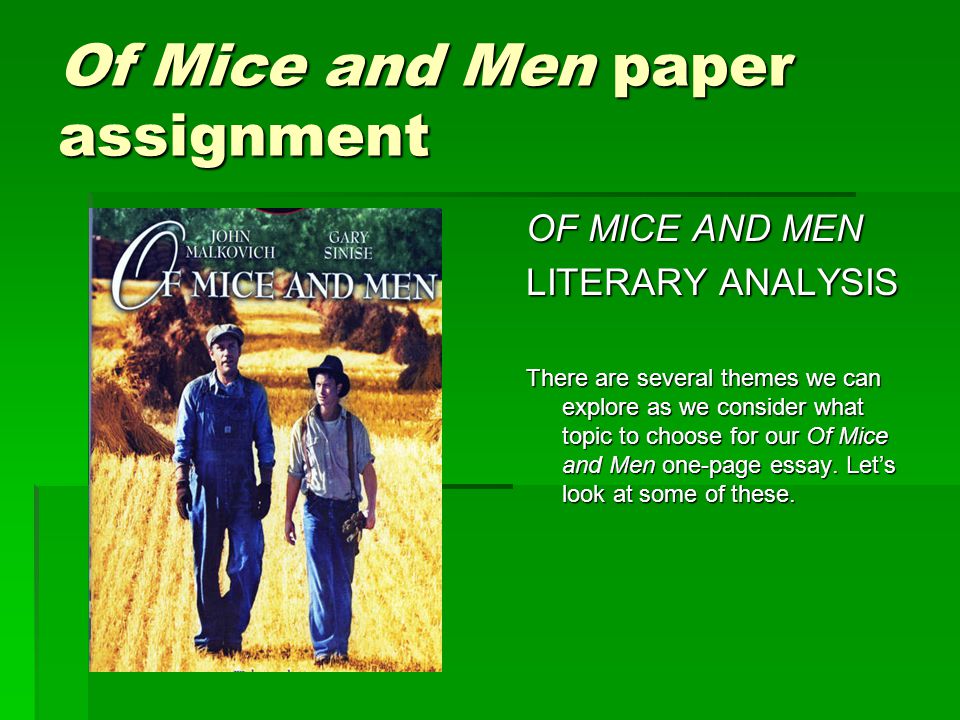 Lonliness Of Mice And Men 28