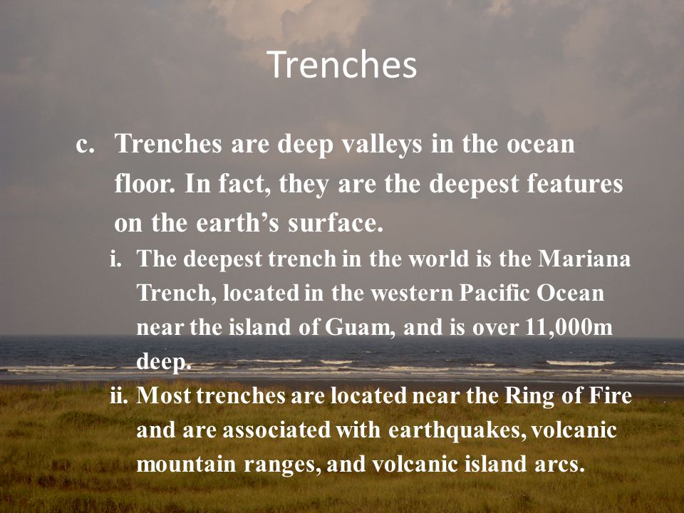 Features Of The Ocean Floor Lessons Tes Teach