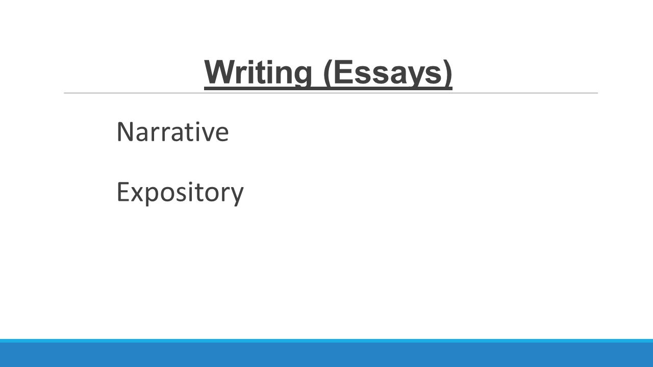expository writing vs narrative writing
