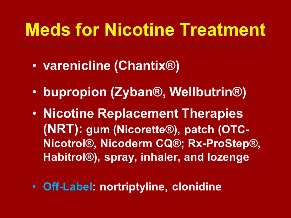 Wellbutrin Nicotine Patch