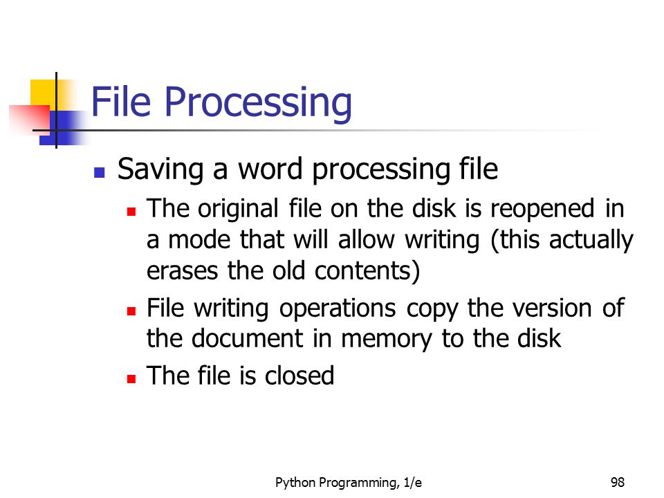File Processing Concepts File Processing Concepts