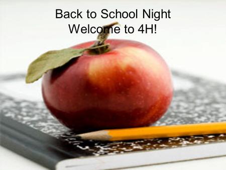 Back to School Night Welcome to 4H!. About Me This is my sixteenth year teaching 4 th grade here at Lincoln Trail Elementary School Graduated from.