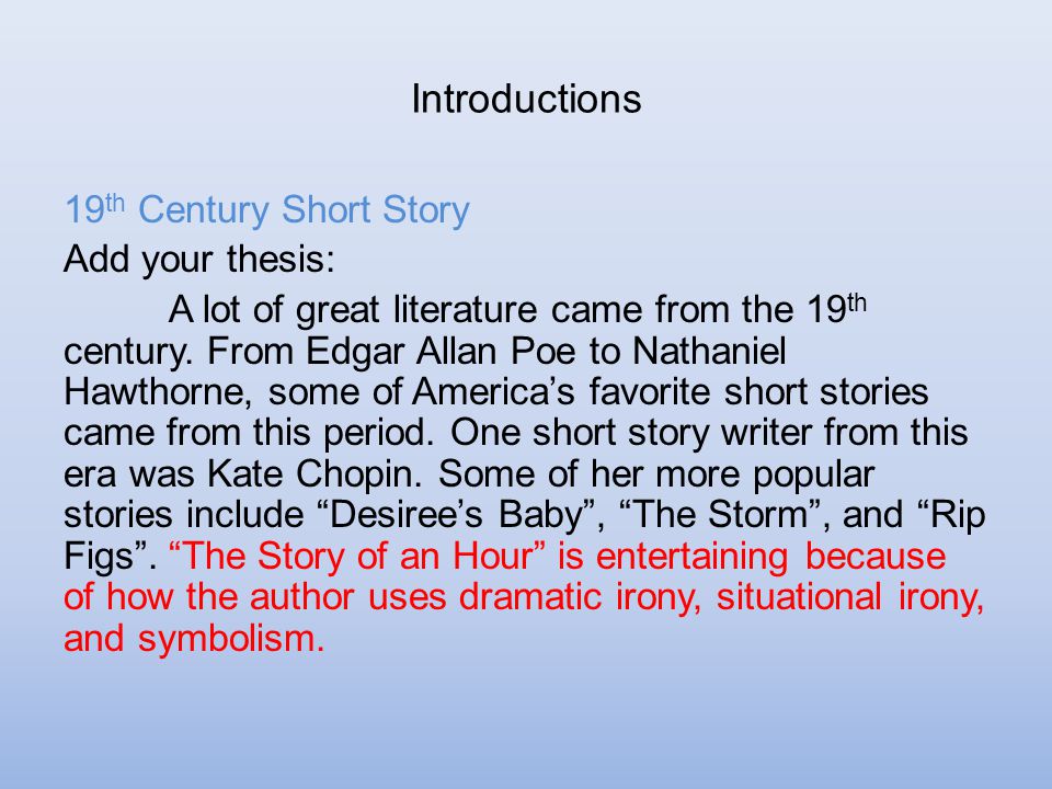 Kate Chopin’s The Story of An Hour: Irony & Analysis
