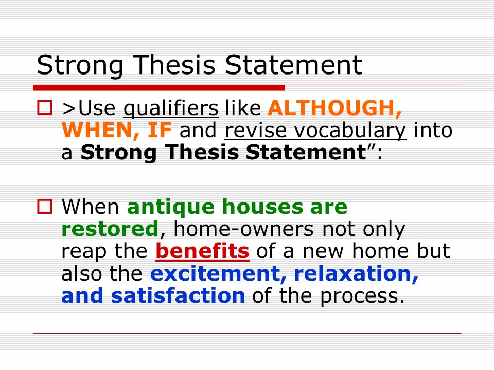 how to start a thesis paragraph