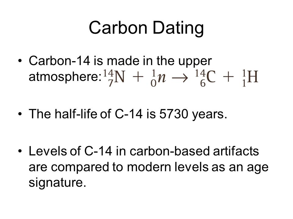 How To Calculate Carbon Dating Formula
