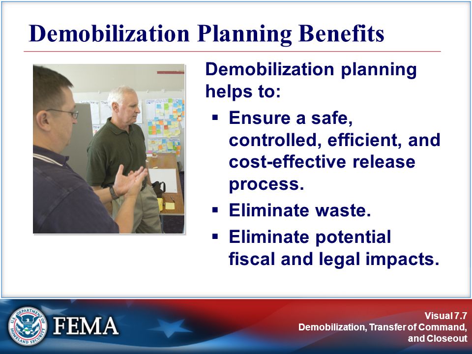 Demobilisation Costs