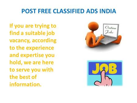 Post free classified ads india
