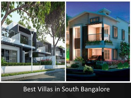 Best Villas in South Bangalore. Sobha silicon oasis.