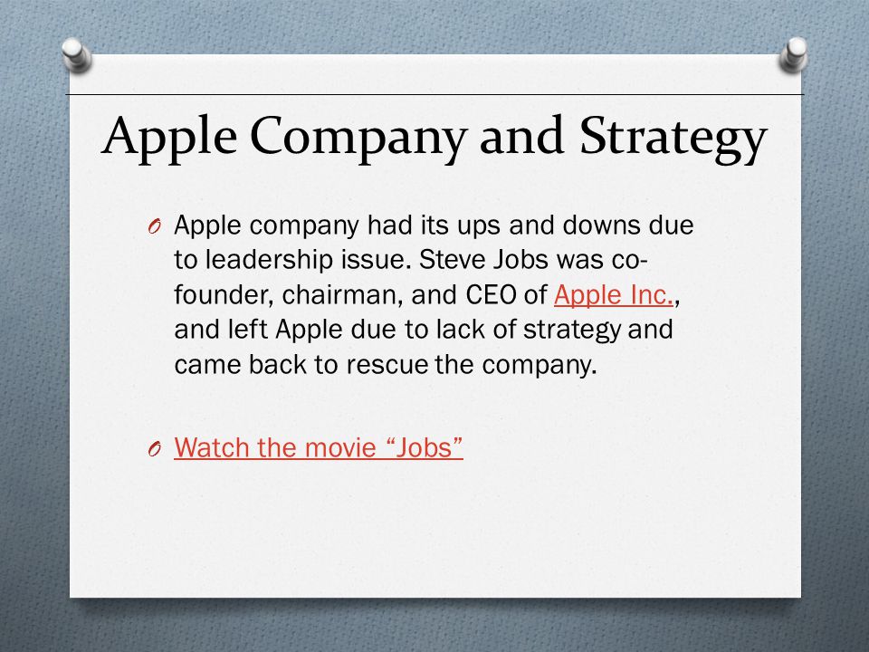apple inc business strategy