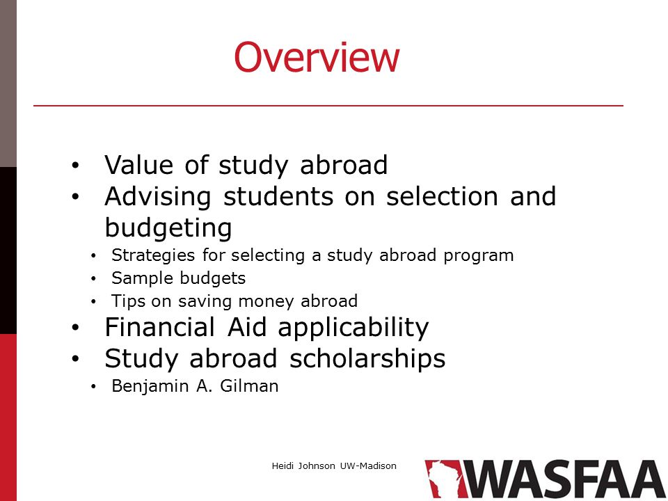 An Overview of Studying Abroad