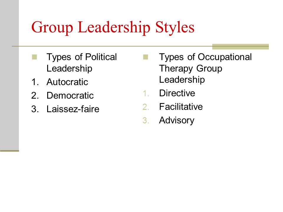 Leadership In A Group 41