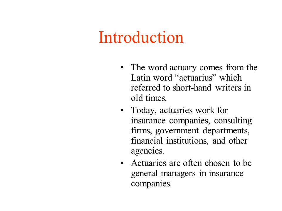 Careers in Mathematics Actuaries’ Careers - ppt video ...