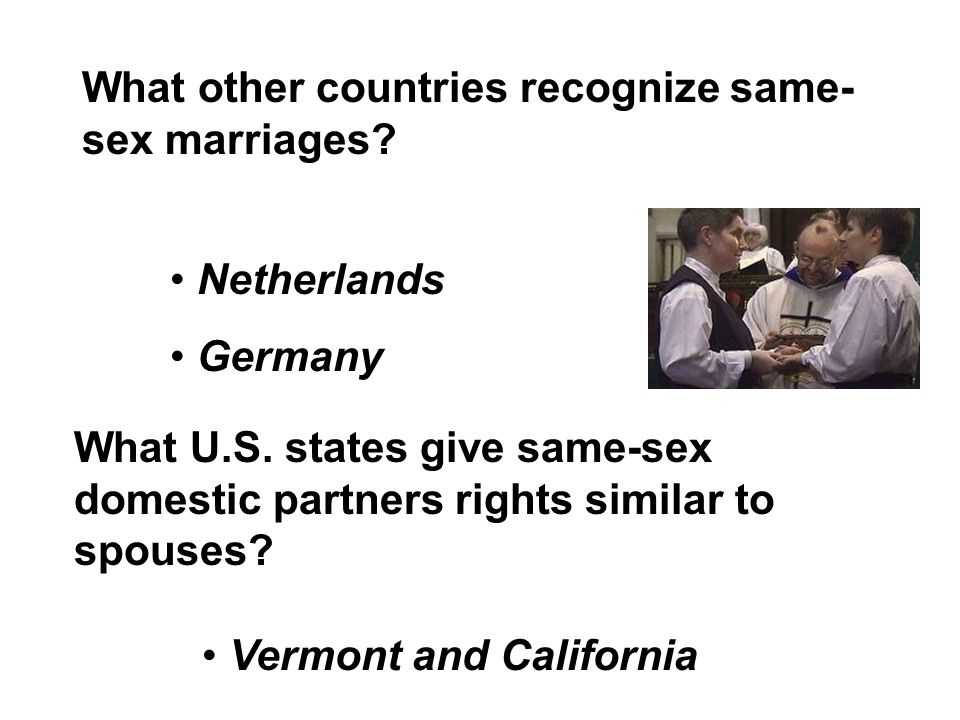 Countries That Recognize Gay Marriage 96