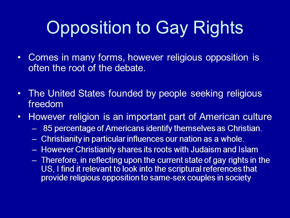 Opposition To Gay Rights 45