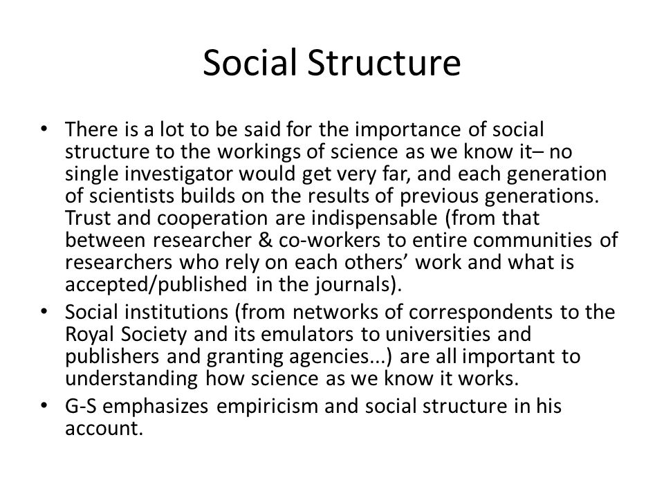 Social Structure Definition of Social Structure by