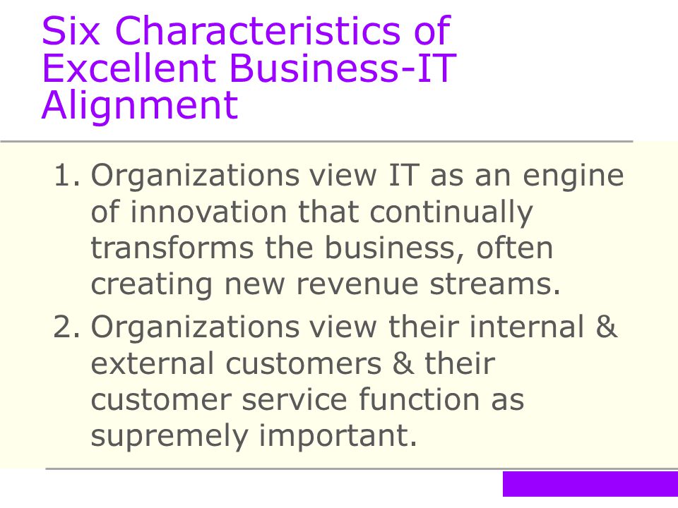 characteristics of service organization