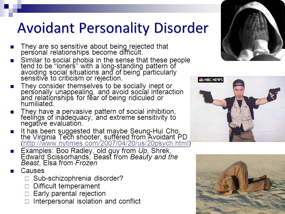 dating someone with avoidant personality disorder