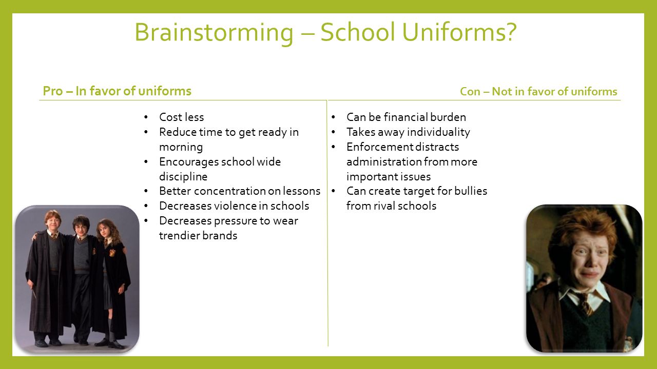 Persuasive essay on school uniforms