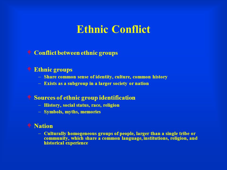 Ethnic Identity Conflict 94