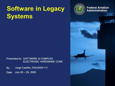 Software in Legacy Systems