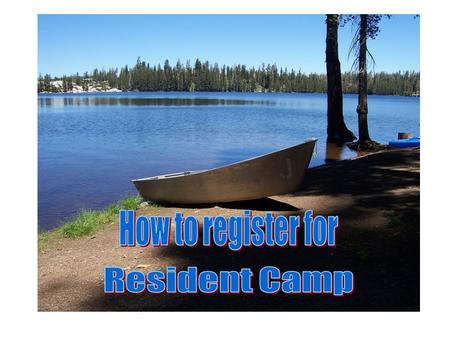 Resident Camp Registration www.gec-bsa.org Click on Res Camp Registration Choose New registration Create or login to MYGEC login Generate your registration.