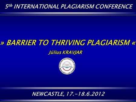 » BARRIER TO THRIVING PLAGIARISM «