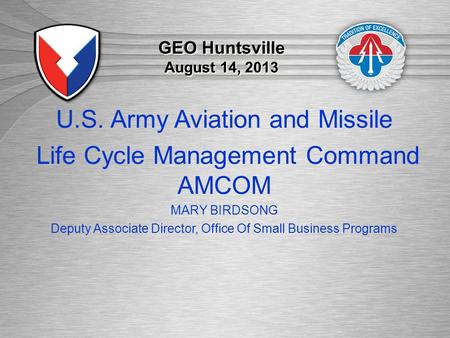 U.S. Army Aviation and Missile Life Cycle Management Command AMCOM