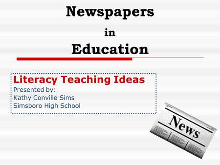 Newspapers in Education