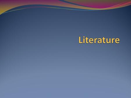 Definition Literature may be defined as an artistic representation of life, that is of varied human experiences, in different forms or expressions.