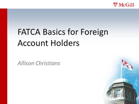 FATCA Basics for Foreign Account Holders