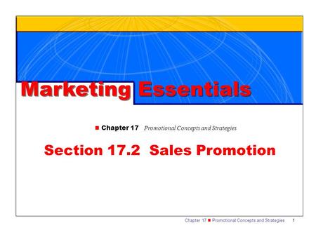 Section 17.2 Sales Promotion