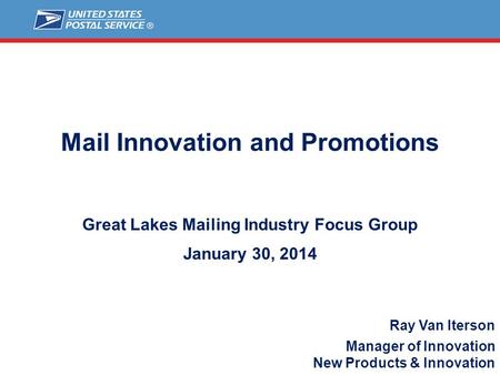 Mail Innovation and Promotions