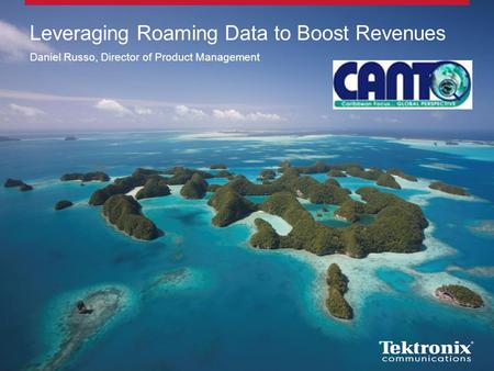 Leveraging Roaming Data to Boost Revenues Daniel Russo, Director of Product Management.