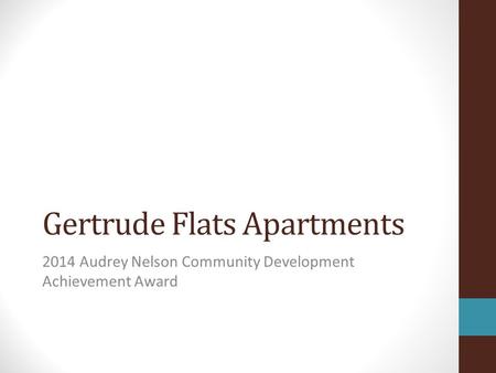 Gertrude Flats Apartments