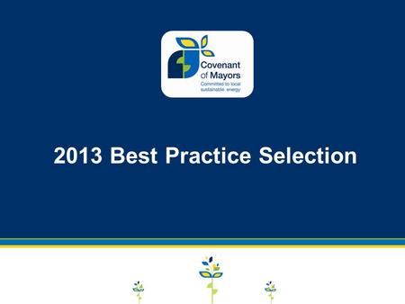 2013 Best Practice Selection. Covenant Signatories.