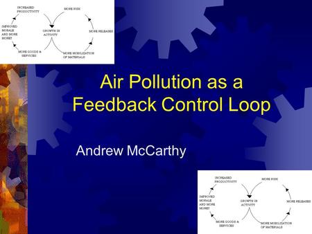 Air Pollution as a Feedback Control Loop Andrew McCarthy.