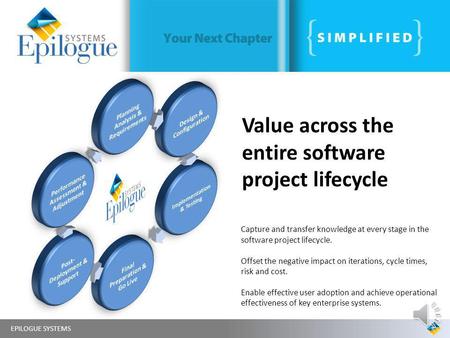 Value across the entire software project lifecycle