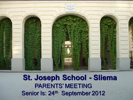 Senior Is: 24th September 2012
