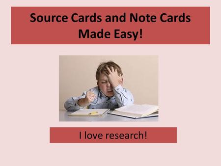 Source Cards and Note Cards Made Easy! I love research!