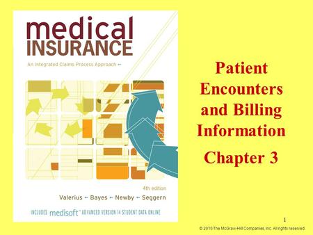 Patient Encounters and Billing Information Chapter 3